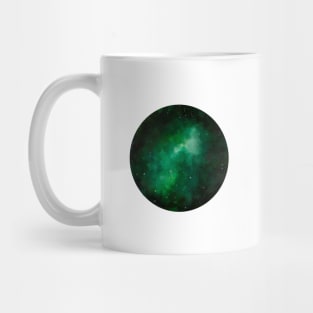 Green galaxy Mug